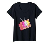 Womens Fake News Social Engineering Anti-Media Politics Awareness V-Neck T-Shirt