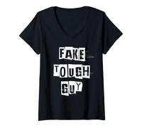 Women's Fake Tough Guy V-Neck T-Shirt