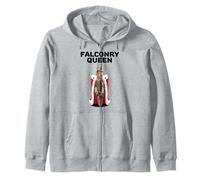 Womens Falconry Queen Master Hunter Raptor Training Falcon Zip Hoodie