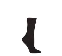 FALKE Women's Sensitive New York W So Lyocell With Soft Tops 1 Pair Socks, Black 3000, 5.5-8