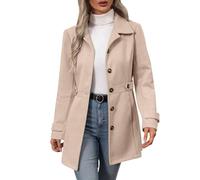 Women's Fall Winter Button Wool Coats Long Down Jacket Women Coat Warm Wool Lined Jackets Overcoat with Pockets Down Puffer Coat Fleece Lined Waterproof Jacket Fall Winter Trench Coat Warm Outwear