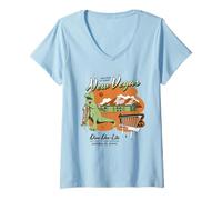 Womens Fallout Welcome to New Vegas Dino Dee-Lite Video Game V-Neck T-Shirt