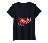Womens Fame - Remember My Name Famous V-Neck T-Shirt