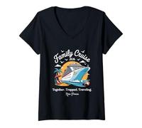 Womens Family Cruise 2026 Nice France Spring Break V-Neck T-Shirt