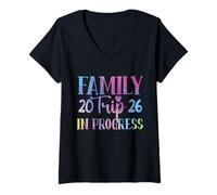 Womens Family Trip in Progress 2026 V-Neck T-Shirt