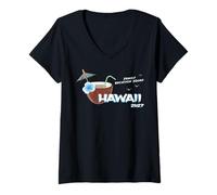 Women's Family Vacation Hawaii 2027 Matching Twinning Squad Trip V-Neck T-Shirt