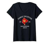 Womens Family Vacation Montenegro 2026 | Family Travel Squad V-Neck T-Shirt