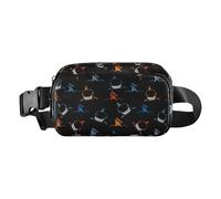 Women's Fanny Pack - Adjustable Waterproof Reflective Waist Pouch with Zip for Phone Handkerchiefs Keys Travel Sport Cycling Hiking, D, Se référer au descriptif, Refer to description