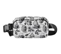 Womens Fanny Packs Cool Honey Black Hip Bag Belt Purse Cute Waterproof Crossbody Waist Bag, Cool Honey Black, 8 x 5.3 x 2.3 inch, Funny Cute, Cool Honey Black, 8 x 5.3 x 2.3 inch, Funny Cute