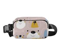 Womens Fanny Packs Cute Faces Beige Belt Bag Hip Pouch Cute Waterproof Waist Purse for Women, Cute Faces Beige, 8 x 5.3 x 2.3 inch, Funny Cute, Cute Faces Beige, 8 x 5.3 x 2.3 inch, Funny Cute