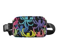 Womens Fanny Packs Cute Waterproof Belt Bag Hip Pack Trendy Octopus Colorful Travel Waist Pack for Men, Trendy Octopus Colorful, 8 x 5.3 x 2.3 inch, Funny Cute, Trendy Octopus Colorful, 8 x 5.3 x 2.3
