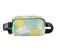 Womens Fanny Packs Cute Waterproof Belt Bag Hip Pack Tropical Pineapple Mint Waist Purse for Women, Tropical Pineapple Mint, 8 x 5.3 x 2.3 inch, Funny Cute, Tropical Pineapple Mint, 8 x 5.3 x 2.3 inch