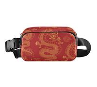 Womens Fanny Packs Elegant Dragon Red Anti Theft Belt Bag Cute Waterproof Waist Pouches for Men, Elegant Dragon Red, 8 x 5.3 x 2.3 inch, Funny Cute, Elegant Dragon Red, 8 x 5.3 x 2.3 inch, Funny Cute