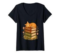 Womens Fantasy Drama Tragedy Romance Book Lover V-Neck T-Shirt