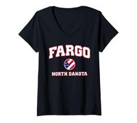 Women's Fargo North Dakota (ND) V-Neck T-Shirt