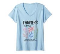 Womens Farmers Market Fresh Produce From Our Farm To Table V-Neck T-Shirt