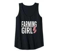 Womens Farming Girl Livestock Breeder Planting Tank Top