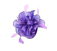 Women's Fascinator Hat Flower Wedding Fascinators Hat Elegant Flower Hair Fascinator Hat Ladies Tea Hair Clip Headband 1920s Wedding Tea Party Rosy Bride Hat for Women Girls