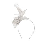 Women's Fascinator Hat Headdress Wedding Hats Hat Clips Veil Headband Mesh Tea Party Headpiece Women Pillbox Hat Hair Accessories for Cocktail Halloween Oktoberfest Gothic, gray, One Size Fits All