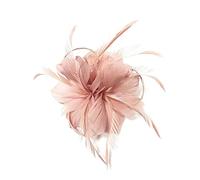 Women's Fascinators Flower Mesh Feathers Headband, Long Ladies Fascinator Hairband for Tea Party Headwear Wedding Hair Clip,Women Girls Fascinators Hat Flower Mesh Ribbons Feathers on a Headband