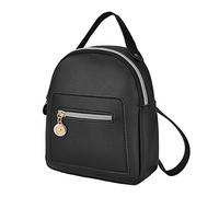 Women's Fashion Backpacks Ladies Small Waterproof Anti Theft Backpacks Zippers Pockets Shoulders Backpack Crossbody Bags PU Leather Backpack Work Daypack Womens Fashion Zipper Patchwork Bag