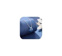 Women's Fashion Blue Crystal Water Drop Teardrop Pendant Minimalism Jewelry Artificial Aquamarine Aurora Borealis Gemstone Simple Collarbone Chain Necklace Gift for Her