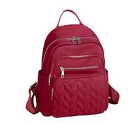 Women's Fashion Cloth Outdoor Travel Bag Leisure Backpack College Laundry Hamper Backpack (Red, One Size)