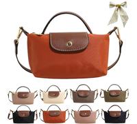 Women's Fashion Colorblock Mini Crossbody Bag,Mini Shoulder Purses with Adjustable Strap,Solid Color Nylon Square Handbags