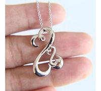 Women's Fashion Elegant Solid Color No Stone Silver Jewelry Open Heart Double Jane High Polished Valentine's Day Girlfriend Gift 925 Silver Fine