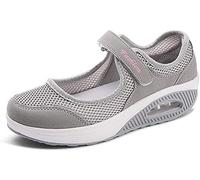 Women's Fashion Flying Woven Cosy Walking Shoes Size 3.5-8UK Super Lightweight Gym Sports Running Shoes Shock Absorbing Trainers Rot