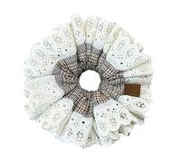 Women's Fashion Hair Tie Chequer Pattern Wedding Hair Band Everyday Use Hair Rings For Parties And Daily Wear