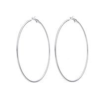 Womens Fashion Jewelry Round Big Large Hoop Loop Earrings- 100mm， 80mm ，60mm