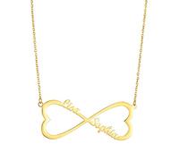 Women's Fashion Necklace Figure 8 DIY English Name Stainless Steel Pendant Necklace Jewelry Girls Jewelry Elegant Gift