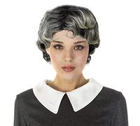 Women's Fashion Short Wavy Curly Grandma Grey Cosplay Wigs Daily Wearing