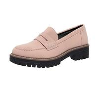 Women's Fashion Solid Color Thick Soled Casual Shoes Temperament Comfortable Slip On Shoes (6.5)/G Pink