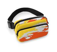 Women's Fashion Waist Bag, Portable Belt Bag, with Adjustable Strap for Running Hiking Traveling Bhutan Flag