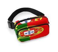 Women's Fashion Waist Bag, Portable Belt Bag, with Adjustable Strap for Running Hiking Traveling Portugal Flag