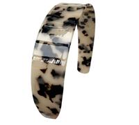 Women's Fashion Wide Headband Leopards Print Color Resin Practical And Lightweight Headpieces For Various Occasion Vintage Hair Band