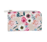 Women's Fashionable L Zip Snap Premium Faux Leather Wallet, Debutante