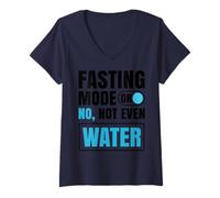 Womens Fasting Mode On No Not Even Water Ramadan Mubarak V-Neck T-Shirt