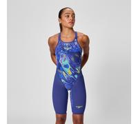 Women's Fastskin LZR Pure Valor 2.0 Closedback Kneeskin Blue/Navy - 24 Navy/Morph 24