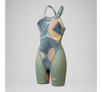 Women's Fastskin LZR Pure Valor 2.0 Closedback Kneeskin Green/Orange - 22 22