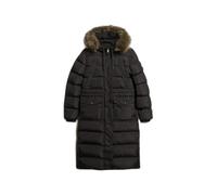 Women's faux fur coat Superdry Everest Noir S