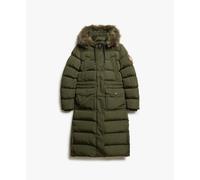 Women's faux fur coat Superdry Everest Vert XS