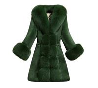 Womens Faux Fur Coat Warm Casual Fleece Faux Fur Jacket Fluffy Sherpa Coats Outwear Overcoat Super Soft Noble And Elegant Slim Fit Coat For Winter Outdoor