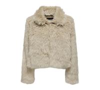 Women's faux fur jacket Only Manny Beige M
