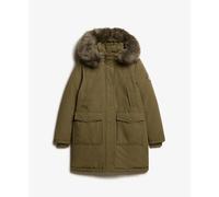 Women's faux fur parka Superdry Everest Vert XL
