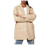 Women's Faux Leather Coat, Long Sleeves Zip Up Biker Classic Brando Moto Ladies Jacket Soft Multi Zip Coat Outwear Pu Leather Jacket Bomber jacket women Women Jacket Windbreak Coat Outwear
