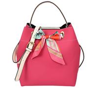 Womens Faux Leather Handbag Shoulder Tote with Cosmetics Bag Willow Pink House of Leather Pink Large