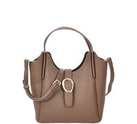 Womens Real Leather Handbag Top Handle Small Shoulder Bag Jasmine (Brown)